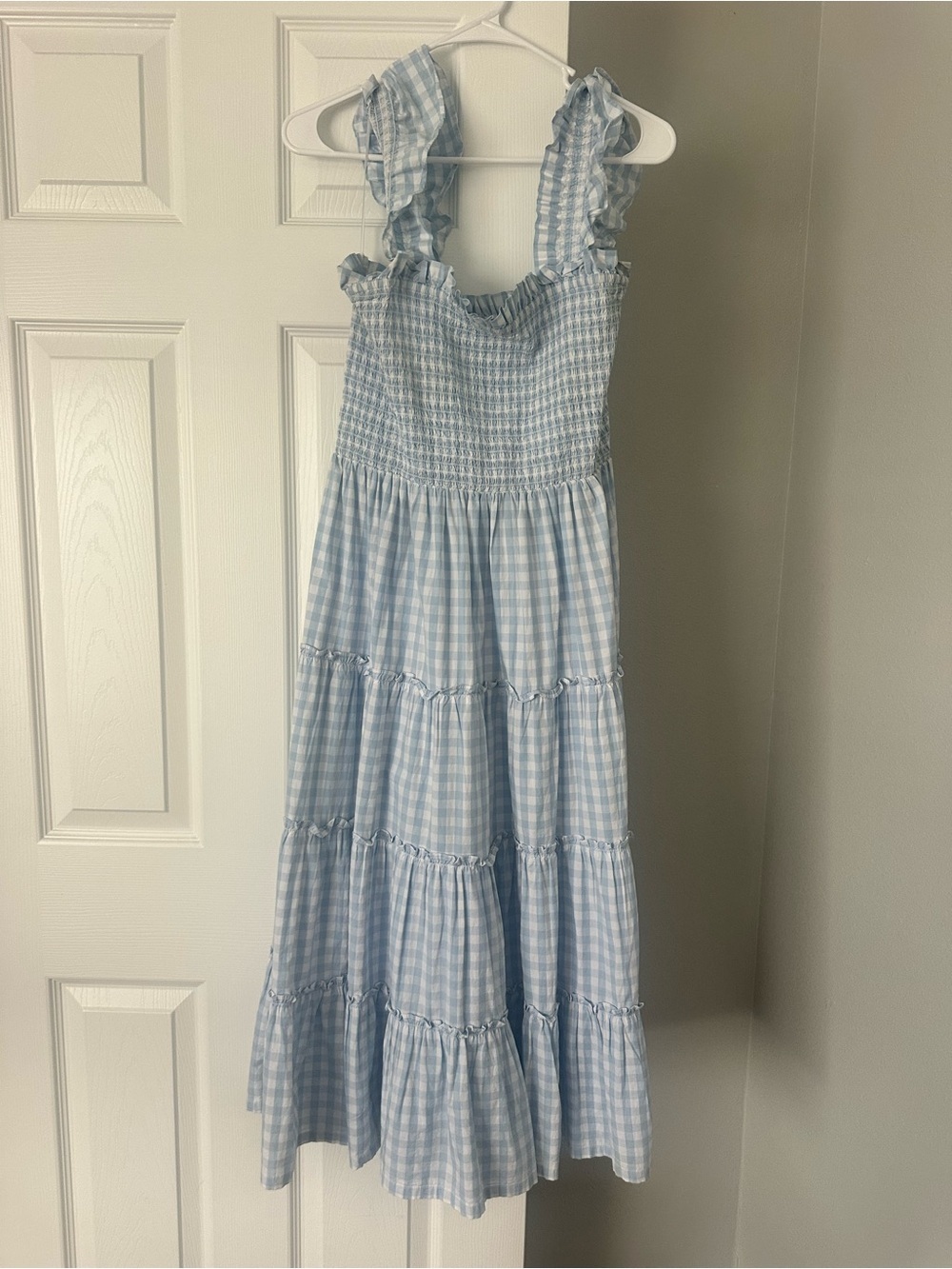 Blue Gingham Maxi Dress by Crown & Ivy size L